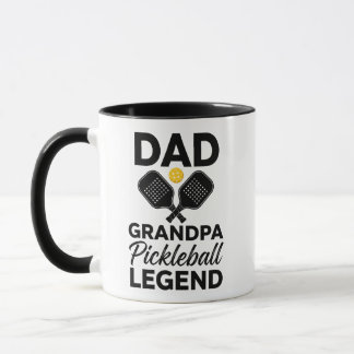Grappige vader opa pickleball legende mok