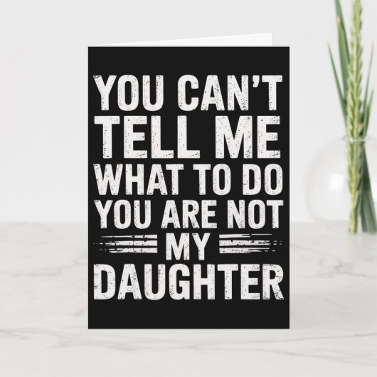 Grappige vader papa cadeaus mannen van dochter vad kaart (Voorkant)