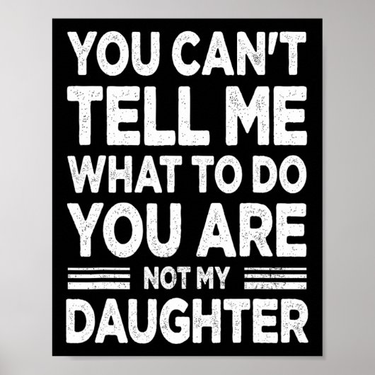 Grappige vader papa cadeaus mannen van dochter vad poster (Voorkant)
