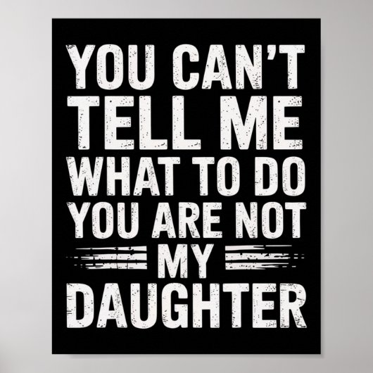 Grappige vader papa cadeaus mannen van dochter vad poster (Voorkant)