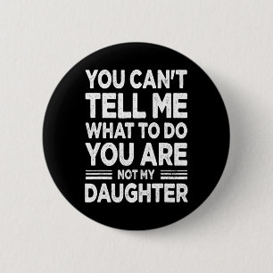 Grappige vader papa cadeaus mannen van dochter vad ronde button 5,7 cm
