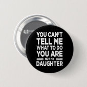 Grappige vader papa cadeaus mannen van dochter vad ronde button 5,7 cm (Voorkant /achterkant)