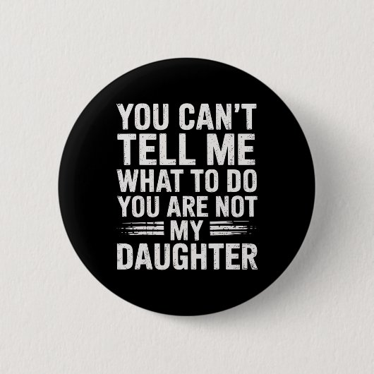 Grappige vader papa cadeaus mannen van dochter vad ronde button 5,7 cm (Voorkant)