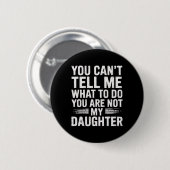 Grappige vader papa cadeaus mannen van dochter vad ronde button 5,7 cm (Voorkant /achterkant)