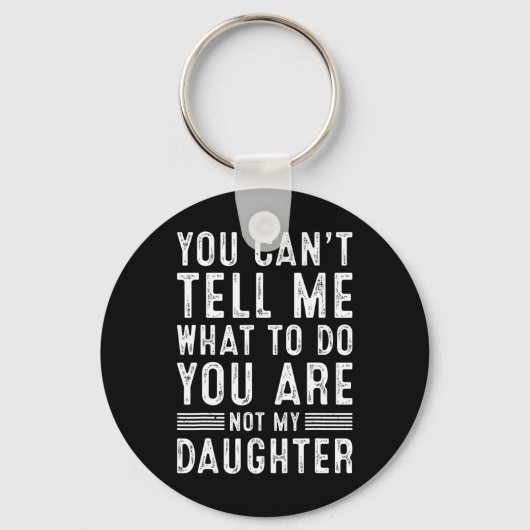Grappige vader papa cadeaus mannen van dochter vad sleutelhanger (Voorkant)