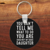 Grappige vader papa cadeaus mannen van dochter vad sleutelhanger (Voorkant)