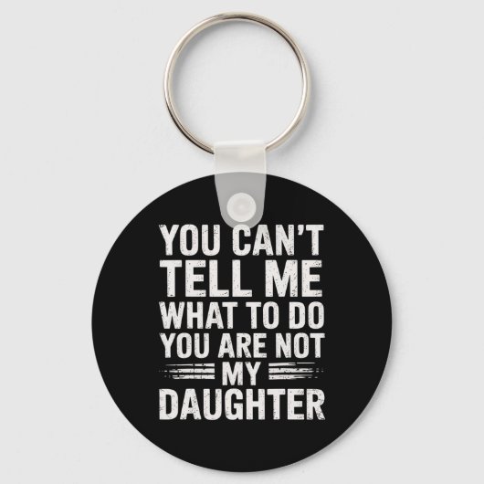 Grappige vader papa cadeaus mannen van dochter vad sleutelhanger (Voorkant)
