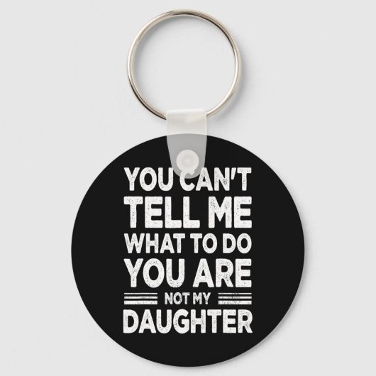 Grappige vader papa cadeaus mannen van dochter vad sleutelhanger (Voorkant)