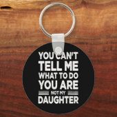 Grappige vader papa cadeaus mannen van dochter vad sleutelhanger (Voorkant)