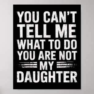 Grappige vader papa geeft Mannen van dochtervaders Poster