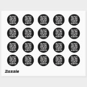 Grappige vader papa geeft Mannen van dochtervaders Ronde Sticker (Vel)