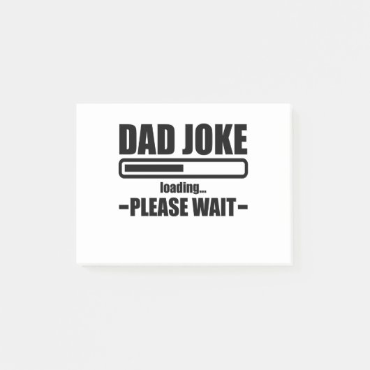 Grappige Vader Papa Vaderdag Lade Post-it® Notes (Voorkant)