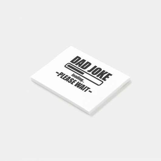 Grappige Vader Papa Vaderdag Lade Post-it® Notes (Schuin)
