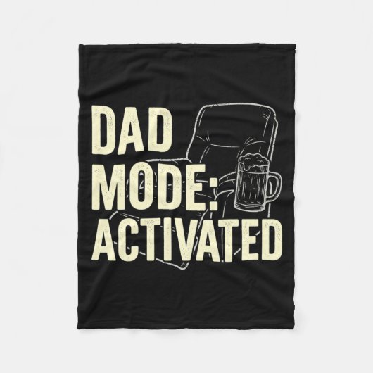 Grappige vader pitmaster BBQ papa roker gril feest Fleece Deken (Voorkant)