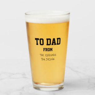 Grappige vader redenen waarom je humoristisch Drin Glas