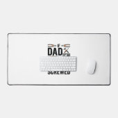 Grappige vader repareert het verpeste tool citaat  bureaumat (Keyboard & Muis)