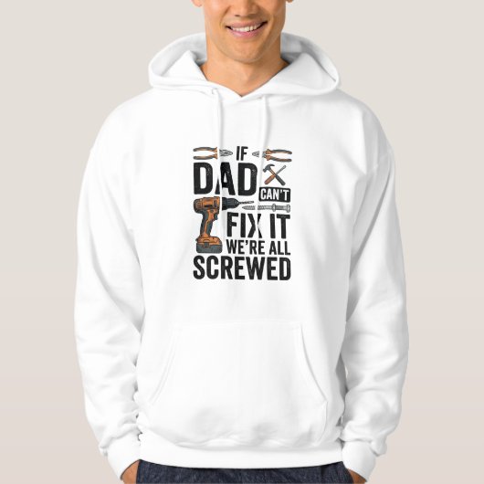 Grappige vader repareert het verpeste tool citaat hoodie (Voorkant)