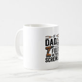 Grappige vader repareert het verpeste tool citaat  koffiemok (Voorkant links)