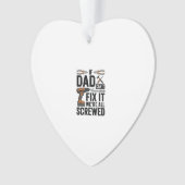 Grappige vader repareert het verpeste tool citaat ornament (voorkant)
