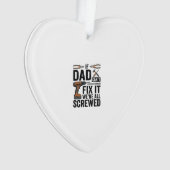 Grappige vader repareert het verpeste tool citaat ornament (voorkant)