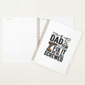 Grappige vader repareert het verpeste tool citaat planner (Display)
