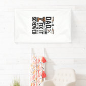 Grappige vader repareert het verpeste tool citaat spandoek (Insitu)