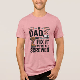 Grappige vader repareert het verpeste tool citaat Tri-Blend shirt