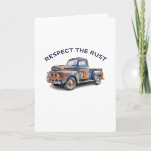 Grappige Vader Respecteer De Roest Pickup Truck Gr Kaart
