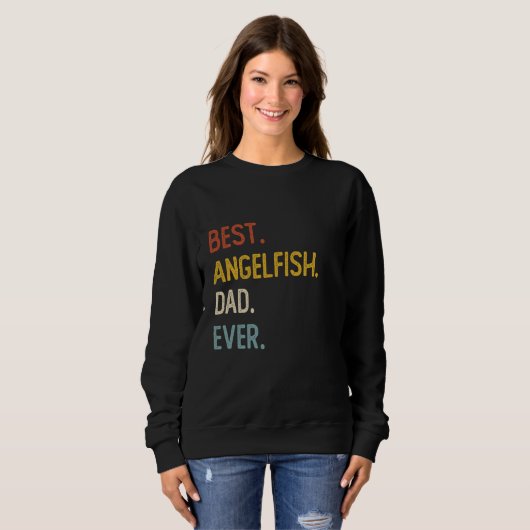 Grappige vader Shirten Beste Angelfish vader ooit  Trui (Voorkant volledig)