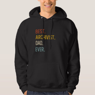 Grappige vader Shirten Beste archivaris vader ooit Hoodie