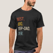 Grappige vader Shirten Beste BBQ Step-Dad Ooit Shi T-shirt (Voorkant)