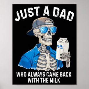 Grappige Vader Skelet Gewoon Een Vader Die Terugkw Poster