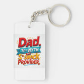 Grappige vader Sleutelhanger - de snack provider l (achterkant)