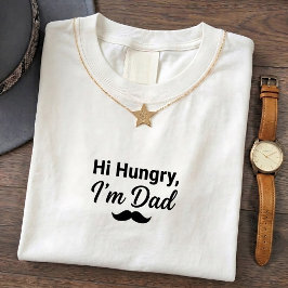 Grappige Vader T-Shirt Hongerige Grappige Quote