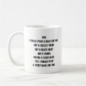 Grappige vader vadersdag cadeau mok (Links)