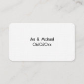 Grappige vader van de bruid visitekaartje (Achterkant)