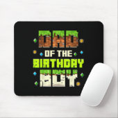 Grappige vader van de jarige video gamer pixel Bd Muismat (Met muis)