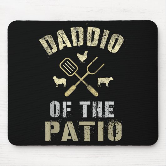 Grappige vader van de patio bbq  muismat (Voorkant)