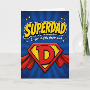 Grappige Vader Verjaardagskaart – “Supervader Alle Kaart