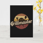 Grappige vader vintage ontwerp grillmaster Vaderda Kaart (Gele Bloem)