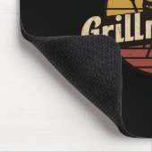 Grappige vader vintage ontwerp grillmaster Vaderda Muismat (Hoek)