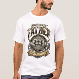 Grappige Vader Vuiststoot Vintage Gravure Shirt De