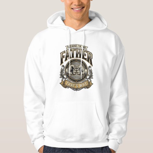 Grappige Vader Vuiststoot Vintage Gravure Shirt De (Voorkant)
