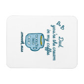 Grappige vaderdag 2025 magneet (Horizontaal)