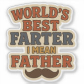 Grappige Vaderdag 2025 Sticker - de beste ter were (Voorkant)