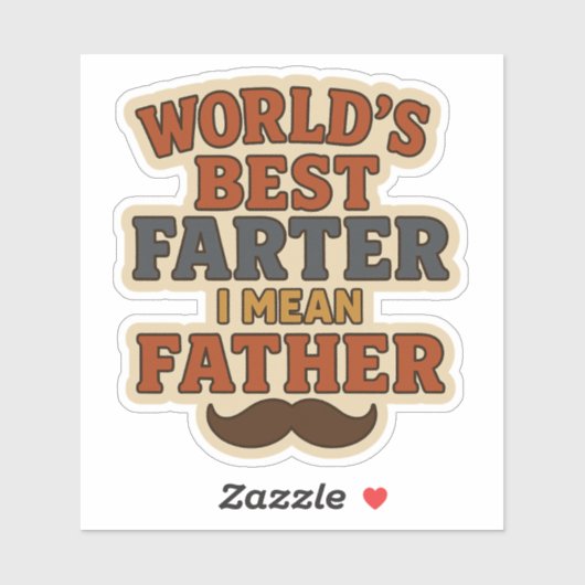 Grappige Vaderdag 2025 Sticker - de beste ter were (Vel)