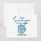 Grappige vaderdag 2025 uitnodiging briefkaart (Voorkant / Achterkant)