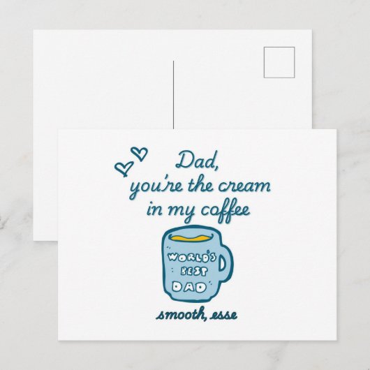 Grappige vaderdag 2025 uitnodiging briefkaart (Voorkant / Achterkant)
