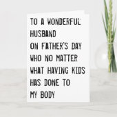 Grappige Vaderdag "aan de man" Kaart (Voorkant)