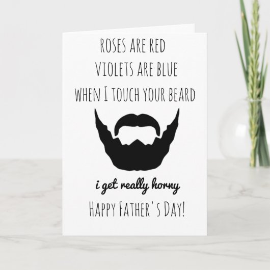 Grappige Vaderdag BAARDIGE Papa Kaart (Voorkant)